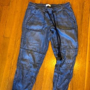 Denim joggers